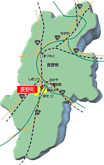 アクセスマップ 市街地までの経路と所要時間