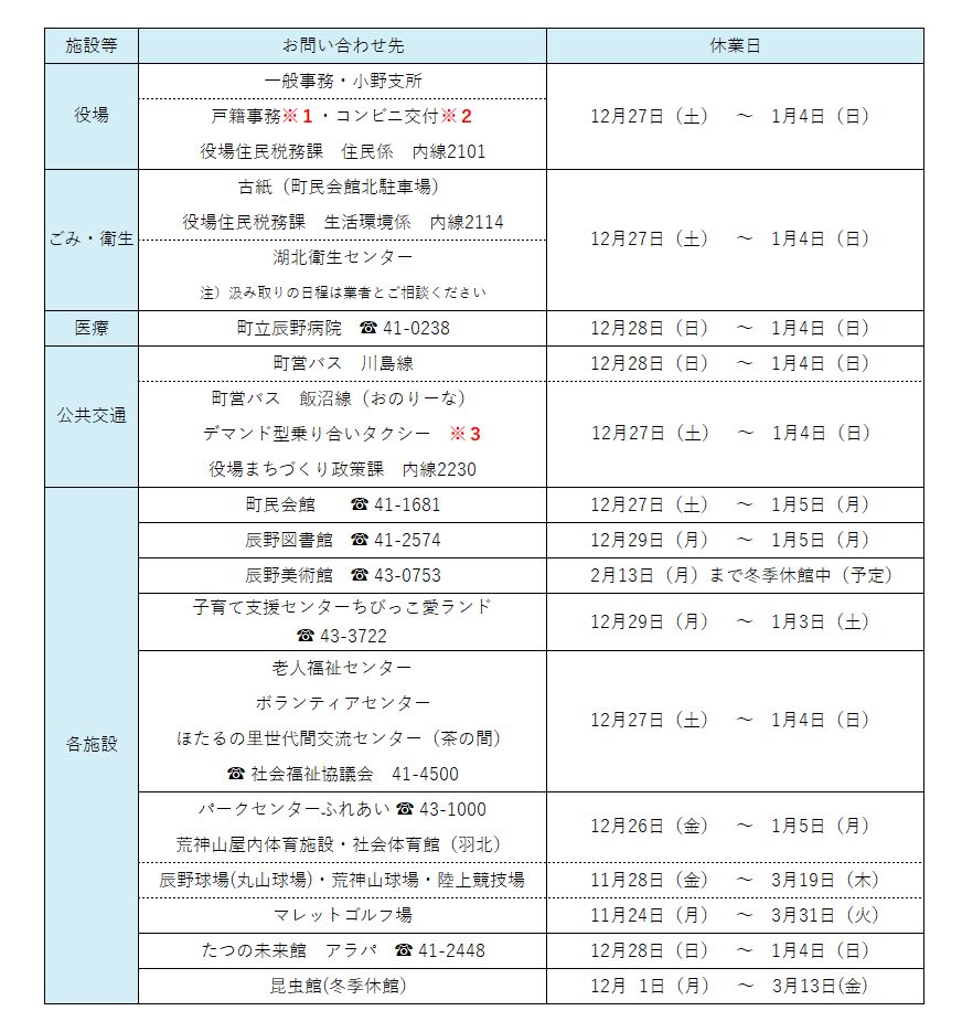 年末年始カレンダー2025-2026
