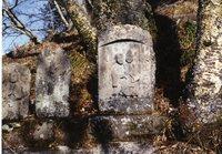 日本最古の銘が刻まれた道祖神の写真