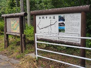 初期中山道の案内看板の画像