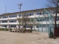 辰野東小学校 校庭から校舎が見える写真画像